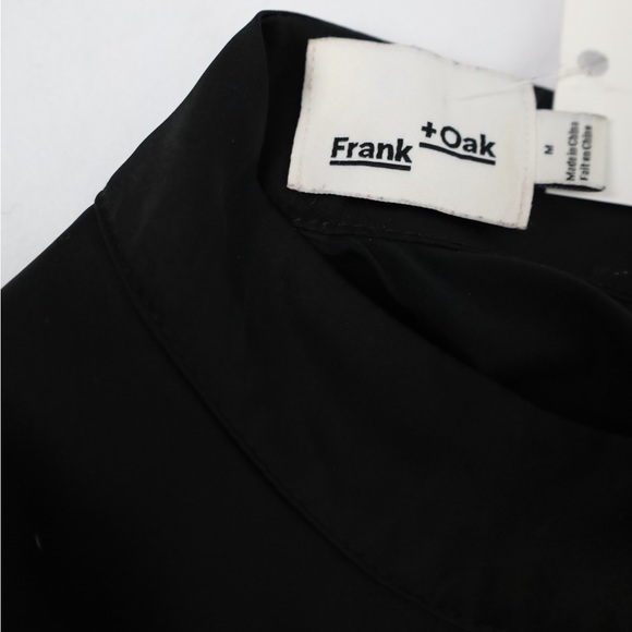 ✅ SALE 🖤 NWOT Frank & Oak Solid Black Satin Halter Dress - Picture 7 of 8